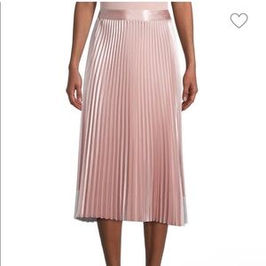 TED BAKER
Pink Glaycie Pleated Midi Skirt
